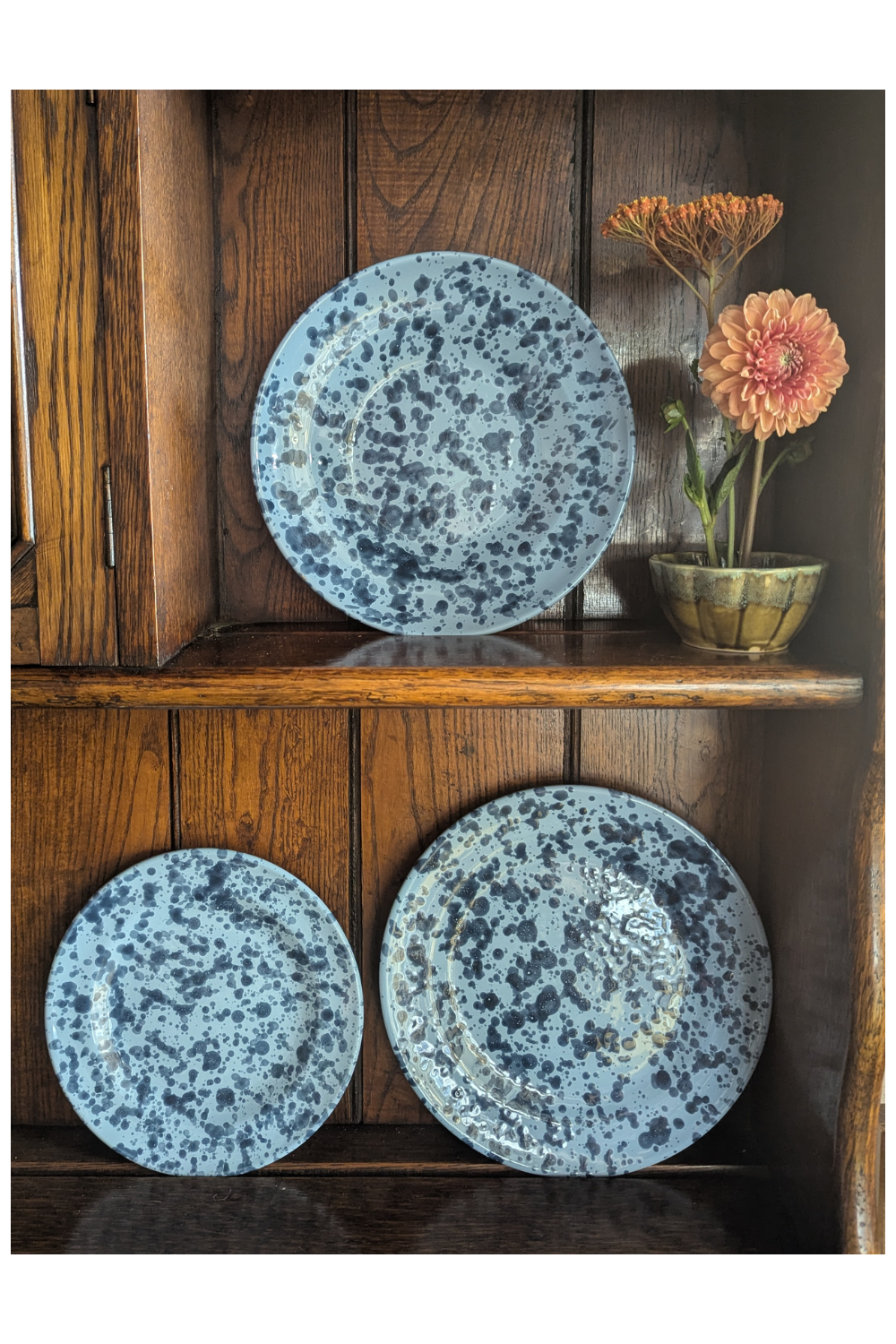 Almanac Splatter Dinnerware set, azure/sky