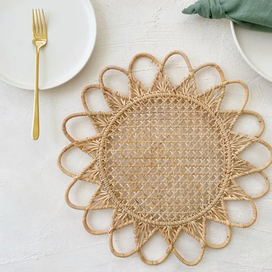 Sunflower Rattan Placemat