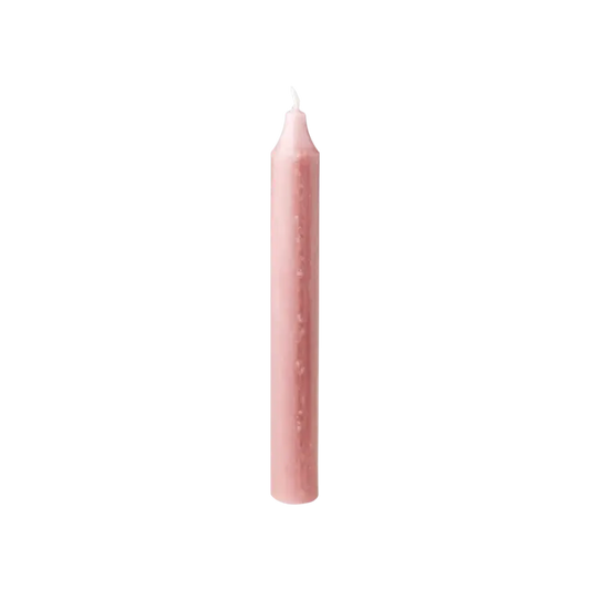 Rustic Taper candle - five colours