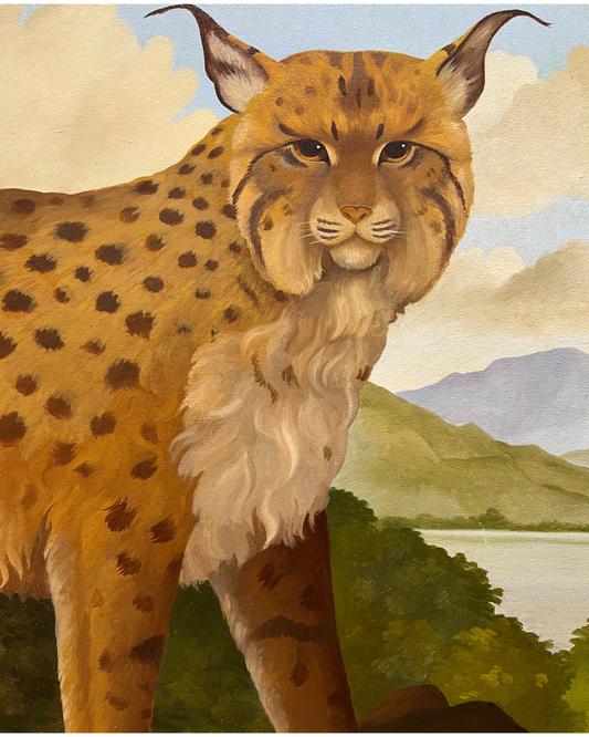 Lizzie Riches, 'Bobcat', 1993, olio su tela
