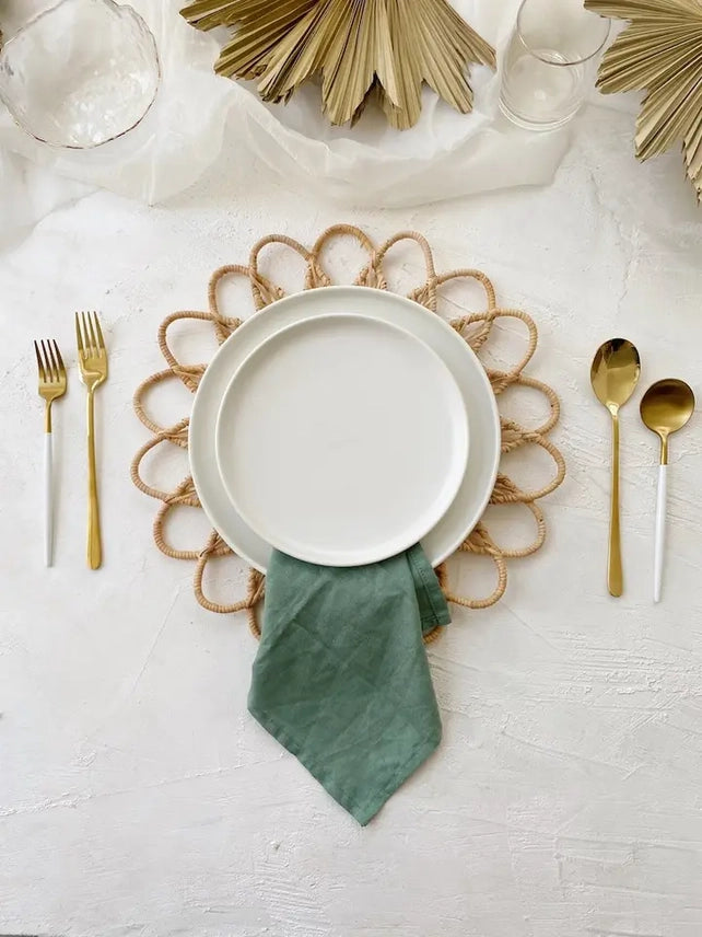 Sunflower Rattan Placemat