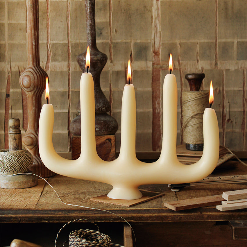 Candlestick Candle Sybilla by Cerabella