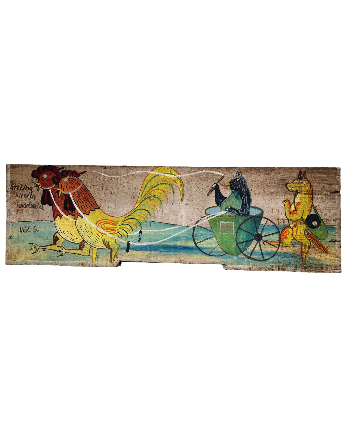 Pannello dipinto per arnia sloveno, fine Ottocento / inizio Novecento