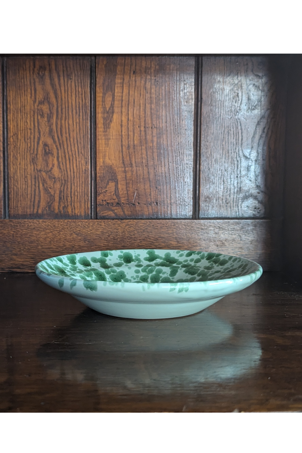 Almanac Splatter Bowl, emerald/mint