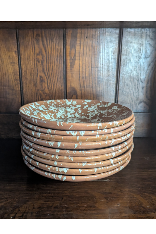 Almanac Splatter Bowl, brown/white