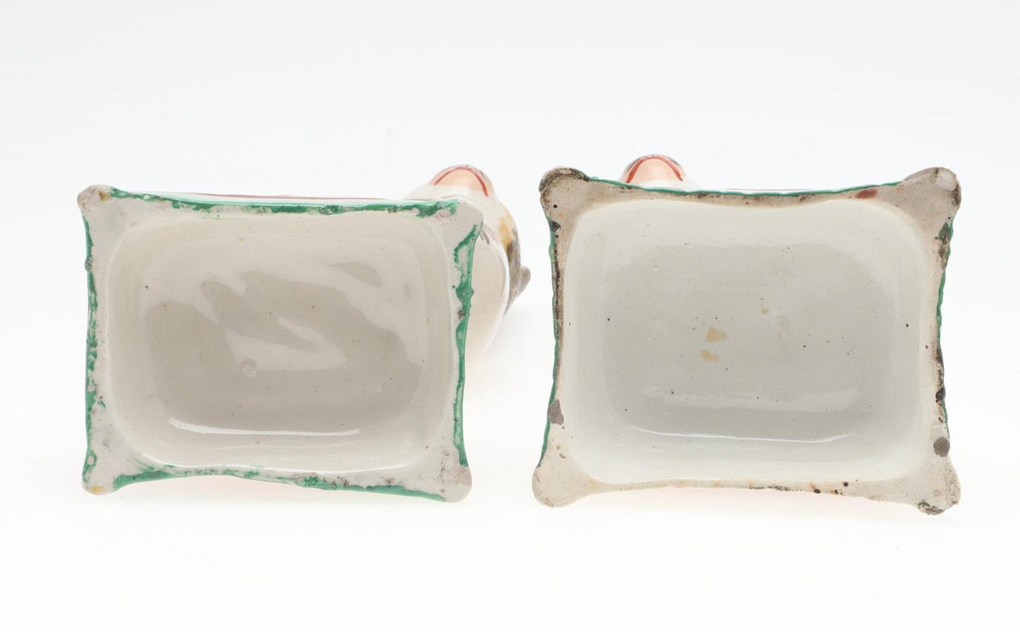 A pair of Staffordshire ceramic cats, circa 1860