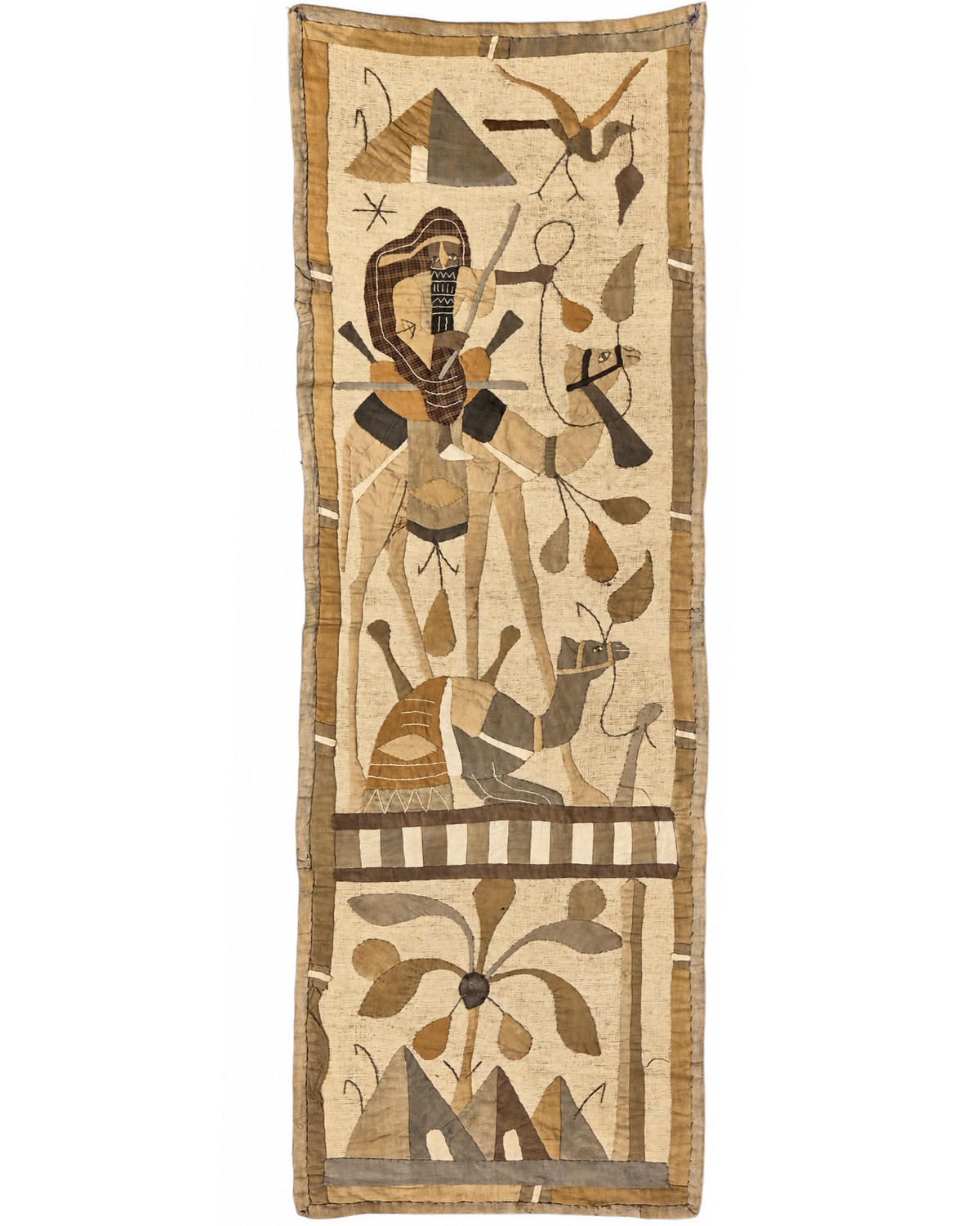 An Antique Egyptian 'Khayamiya' Textile Panel, circa 1920s