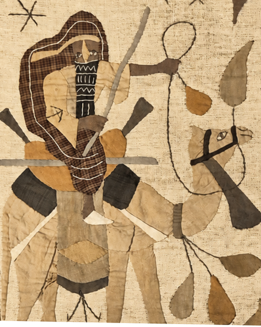 An Antique Egyptian 'Khayamiya' Textile Panel, circa 1920s