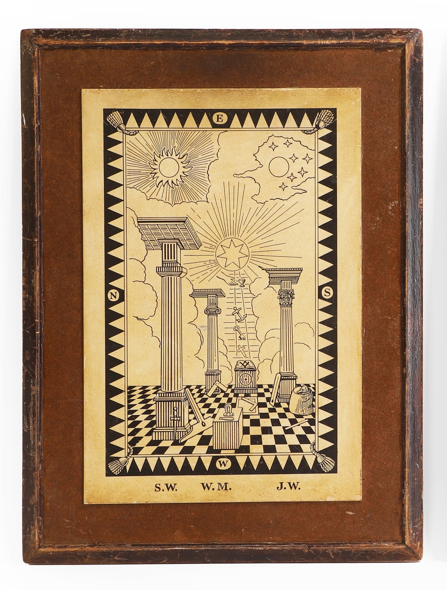A Masonic 'Tracing Board', Early 20th Century