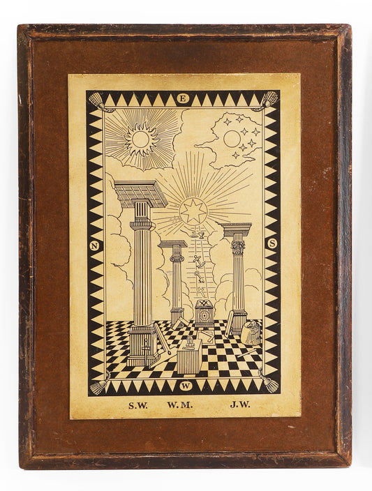 A Masonic 'Tracing Board', Early 20th Century