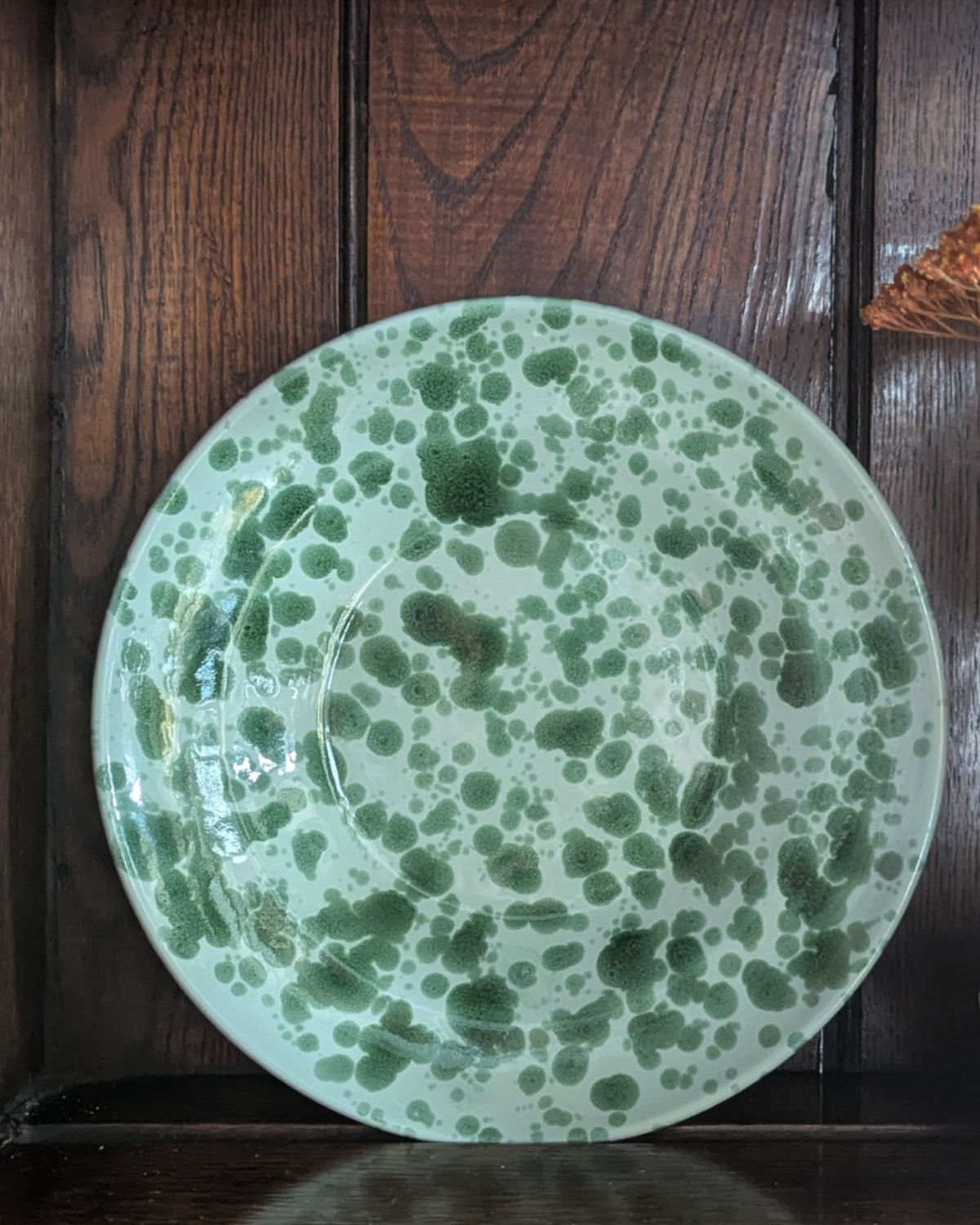 Almanac Splatter Bowl, emerald/mint