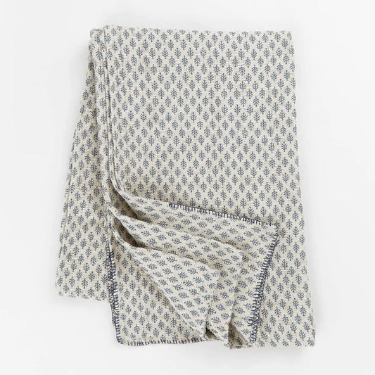 Jaipur Fern Navy Throw