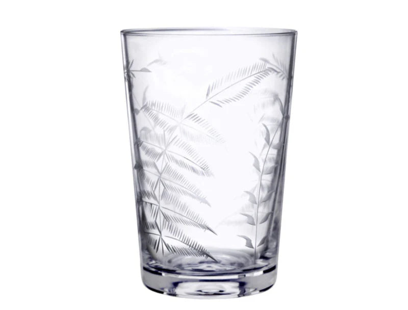 The Vintage List Crystal Tumblers with Fern Design Set of 6