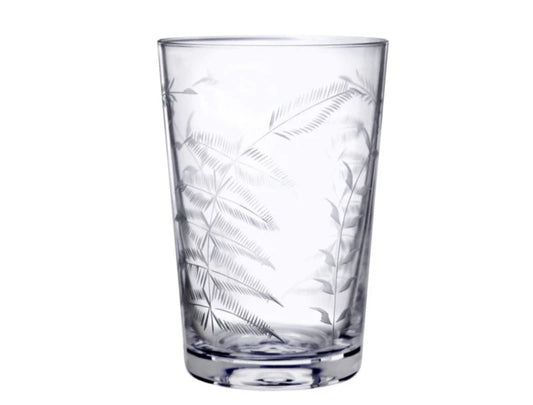The Vintage List Crystal Tumblers with Fern Design Set of 6