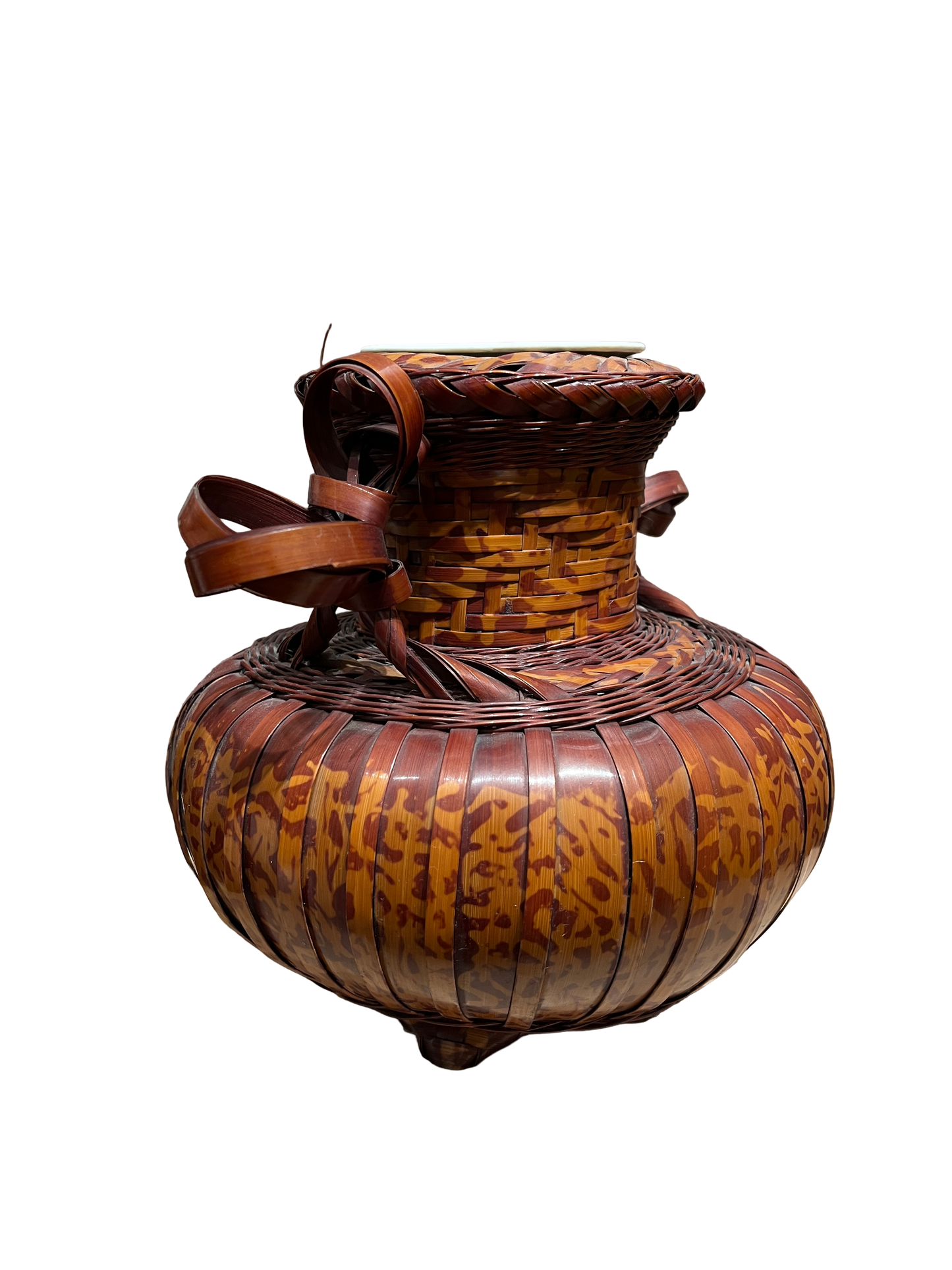 A Vintage Japanese Bamboo Ikebana Basket