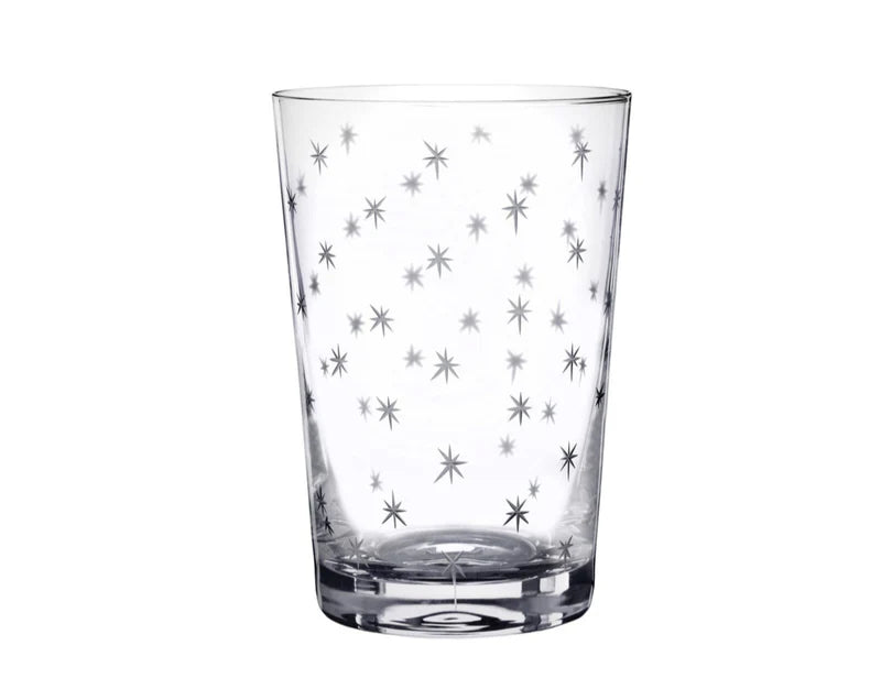 The Vintage List Crystal Tumblers with Stars Design Set of 6