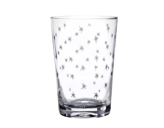 The Vintage List Crystal Tumblers with Stars Design Set of 6