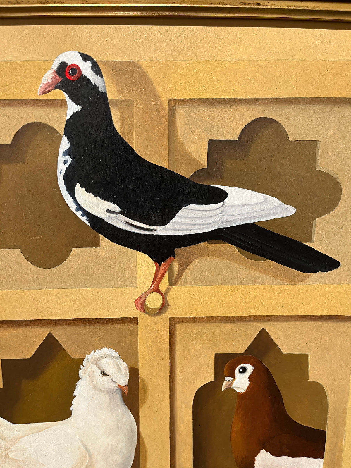 Lizzie Riches, 'Pigeonnier', 1992, oil on board