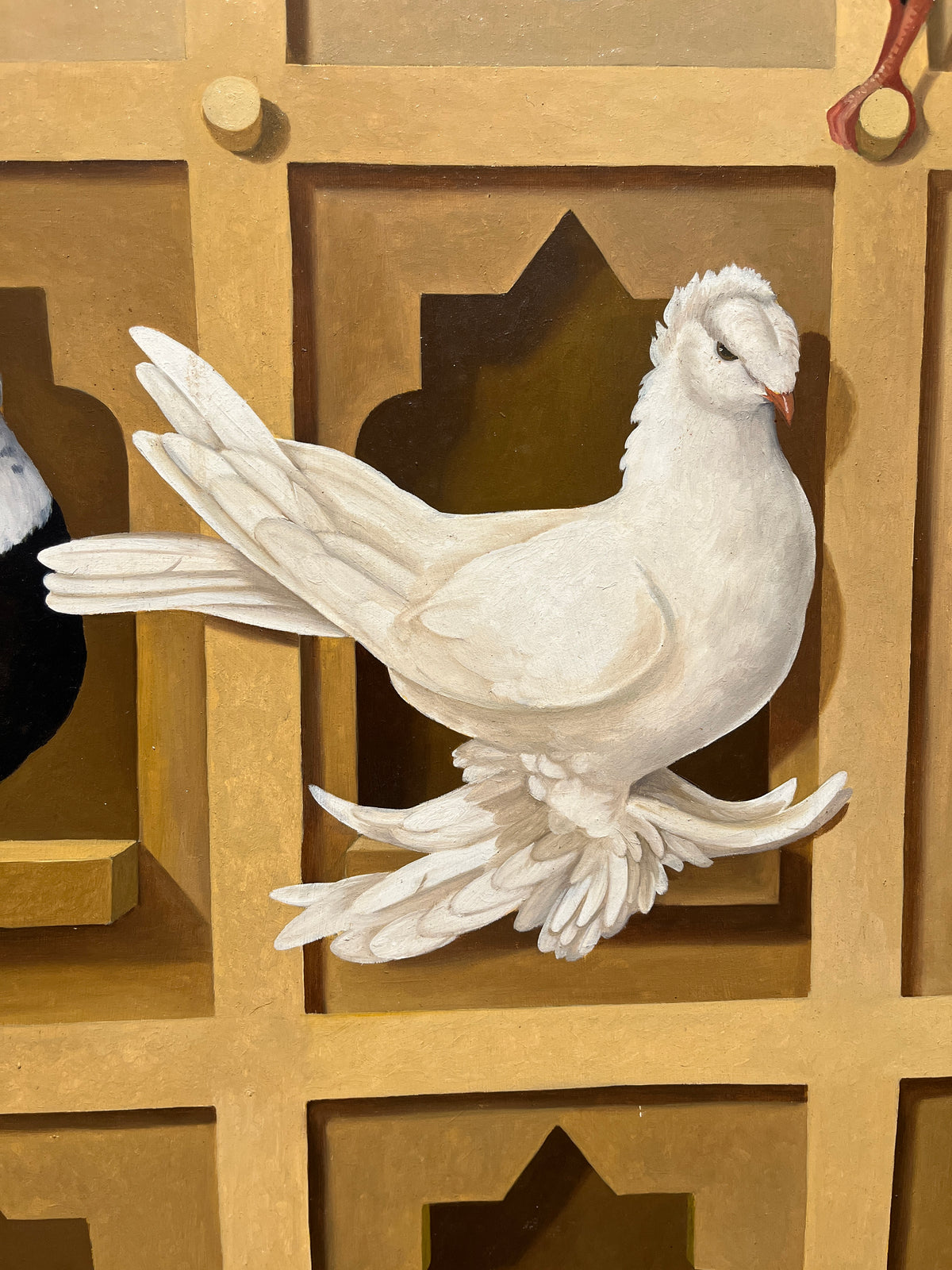 Lizzie Riches, 'Pigeonnier', 1992, oil on board