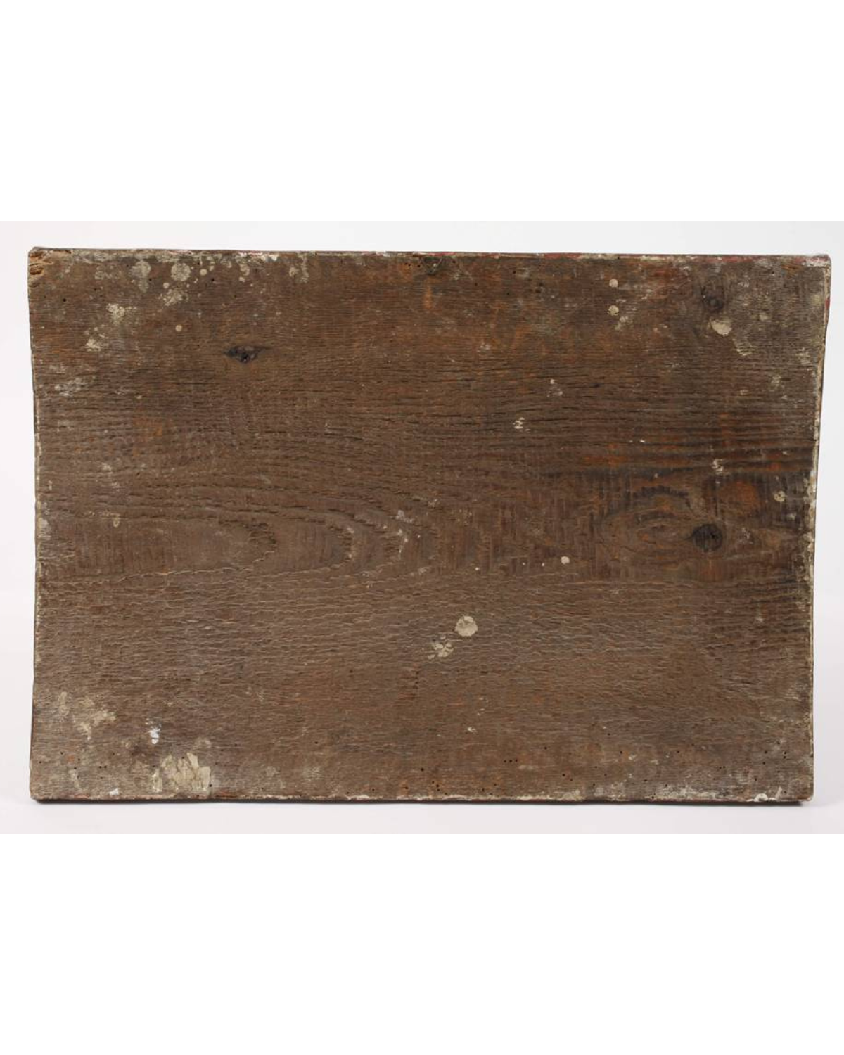Pannello in legno e gesso decorato in stile 'Bauernmalerei' (pittura popolare tedesca) con motivi floreali, XIX secolo.