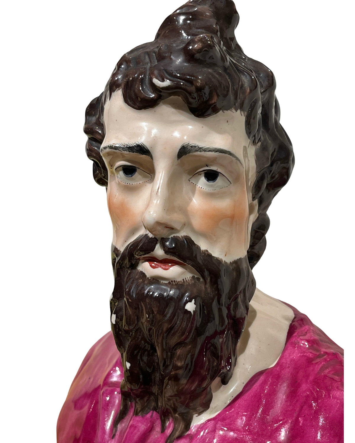 A Staffordshire ceramic bust of the philosopher Plato, circa early 20th century