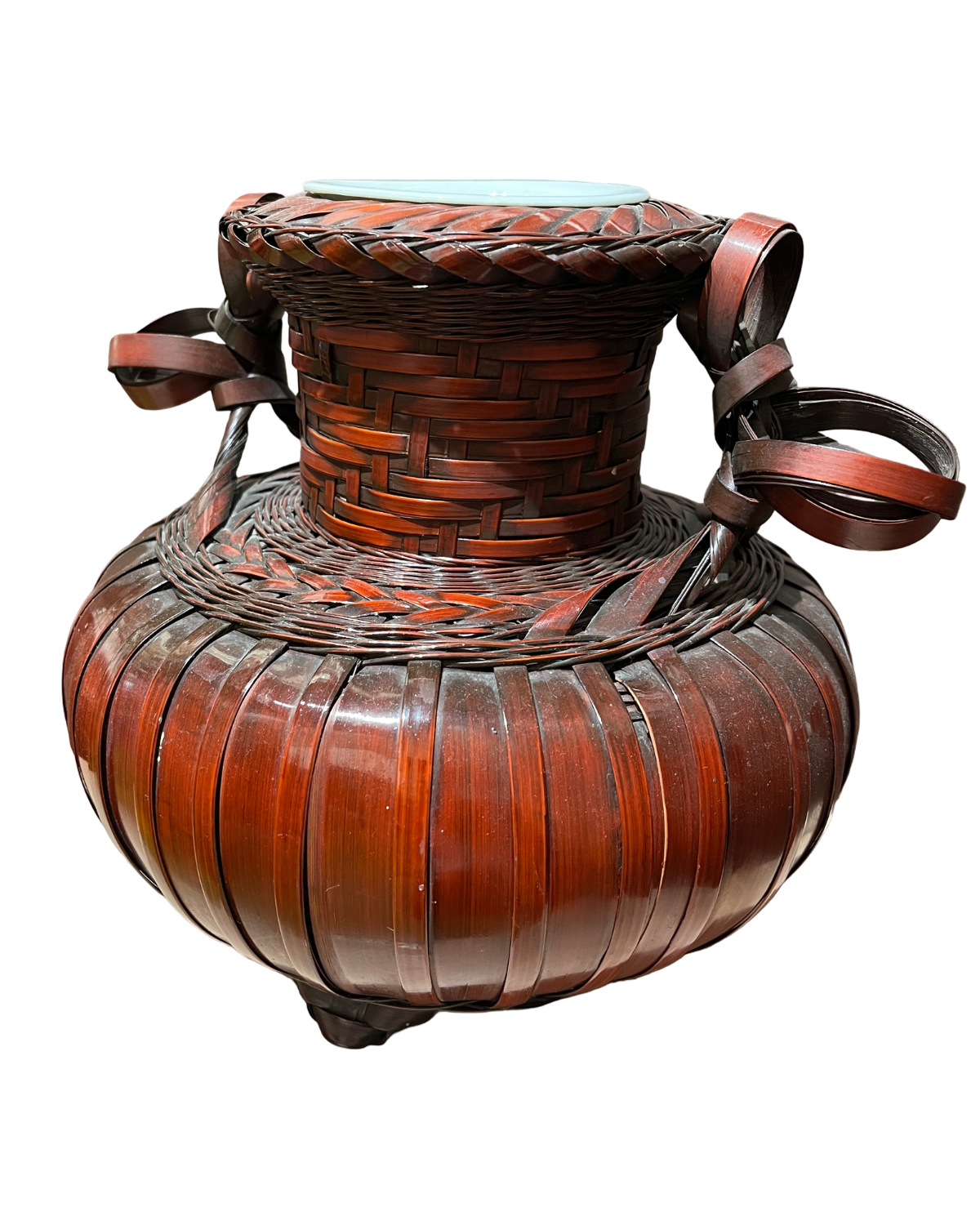 A Vintage Japanese Bamboo Ikebana Basket