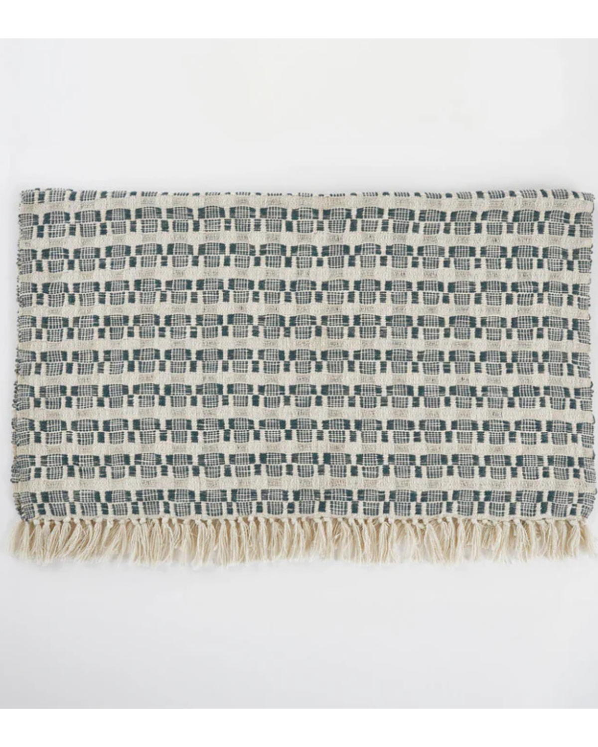 Chequerboard Navy Throw