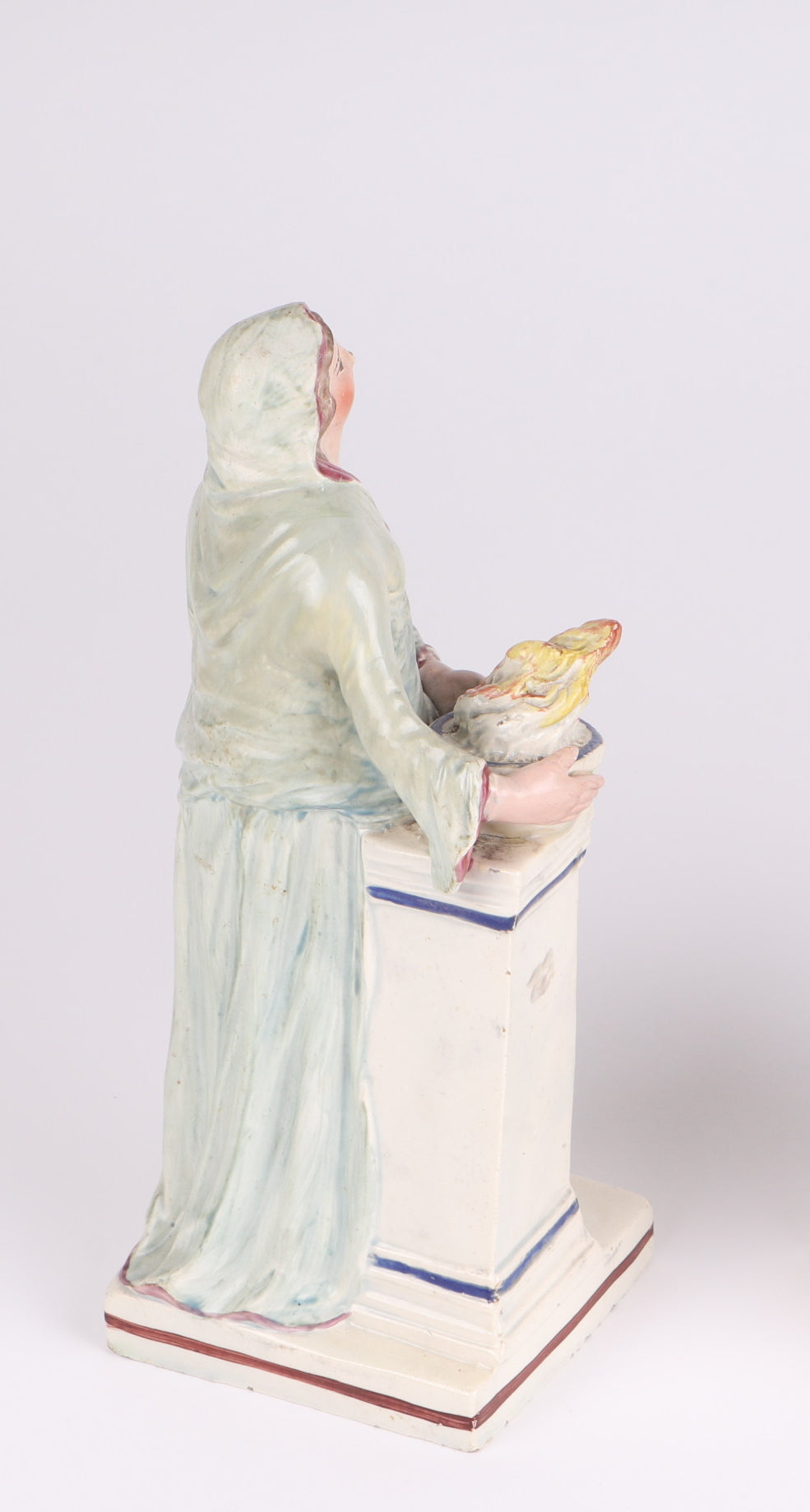 A Neo-Classical Pearlware Ceramic Figurine Of Meadea At The Altar of Diana, circa 1800