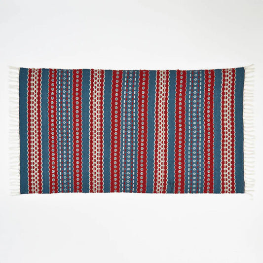 Fairisle Red Mat
