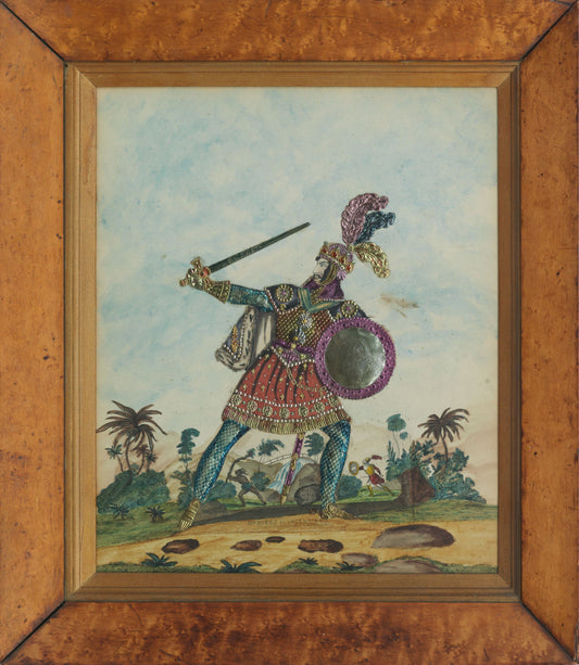 Victorian tinsel print, Mr Hicks as Valentine, circa 1830