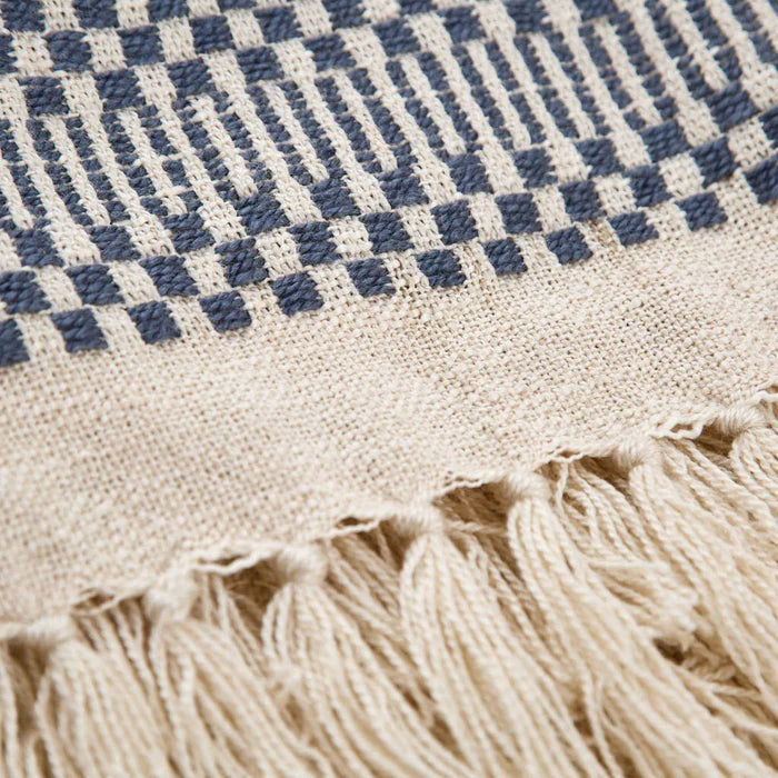 Kalami Navy Blanket