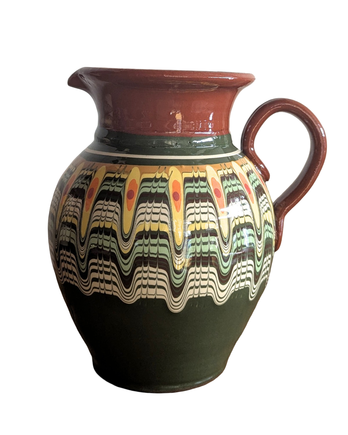 Brocca in ceramica di Troyan 1,5 l - vari colori