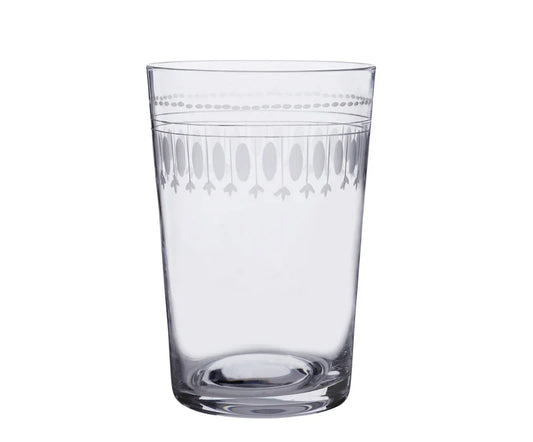 The Vintage List Crystal Tumblers with Ovals Design Set of 6