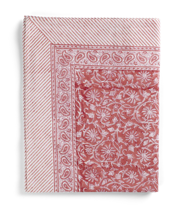 Margerita tablecloth in Summer Red by Chamois