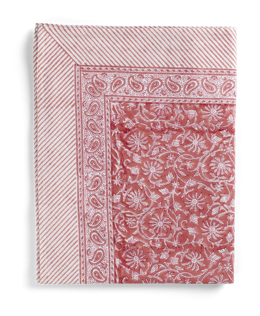 Margerita tablecloth in Summer Red by Chamois