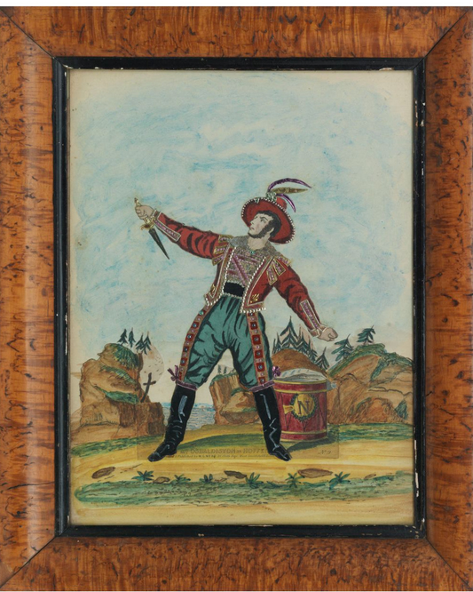 Victorian tinsel print, Mr Osbaldiston as Hoffer, circa 1830